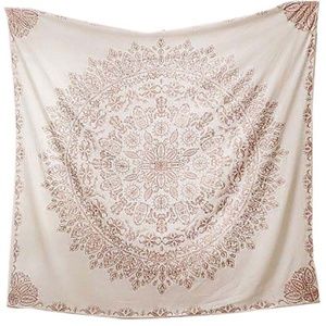 Mandala Healing Wall Art Tan & Maroon